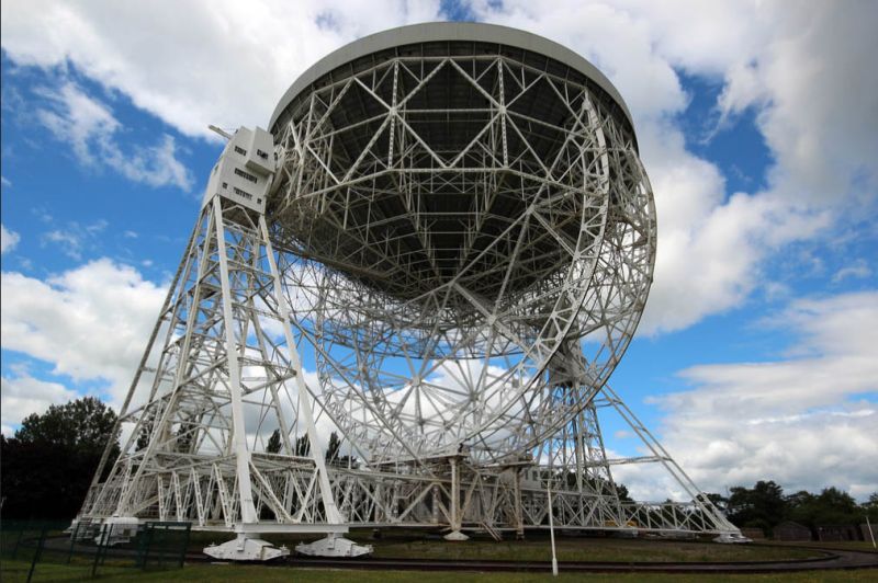 Jodrell Bank, close up
Trip 2013 Photo by Mike McRoberts 
Link-words: JodrellBank2013 UKPlaces
